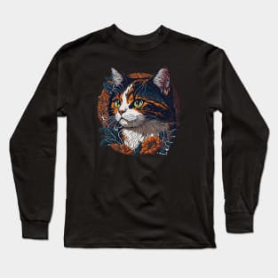 Cat Breed - Calico Cat Long Sleeve T-Shirt